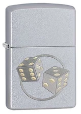 Zippo Windproof Lighter With Dice, Lucky Seven, 29412, New In Box