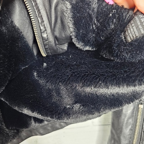 Chaqueta de motociclista de cuero sintético para mujer BELLIVERA abrigo forrado de sherpa talla M - Imagen 9 de 12