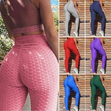 Women Tik Tok Leggings  High Waist Anti-Cellulite Yoga Pants Push Up Sports Gym