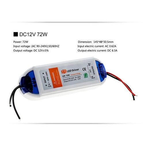 DC 12V 18W 36W 72W 100W Power Supply LED Driver Transformers for LED Strip Light - Picture 15 of 16