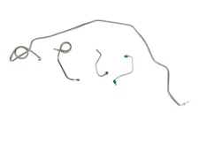 4pc Galfan Coated Steel Front Brake Line Kit Fits 1981 Camaro & Firebird