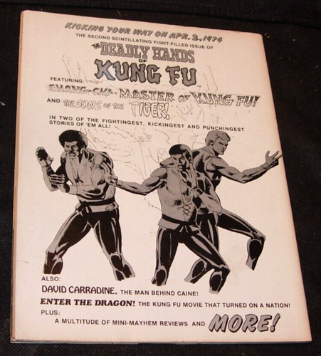 Deadly Hands Of Kung Fu #1,1974,Bruce Lee pin-up,Neal Adams cvr.Shang Chi - Picture 2 of 4
