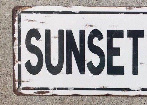Letrero de acero vintage Sunset Beach Cape May Lighthouse Point New Jersey Shore decoración - Imagen 3 de 3