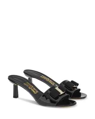 Salvatore Ferragamo グルカサンダル サイズ8 2E SALVATORE FERRAGAMO Glo Mule Sandal,8,Vara Bow,Shoe,ITALY,LOGO