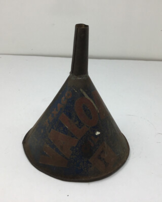 Vintage Texaco Valor Motor Oil Homemade Funnel From 2 Gallon Can