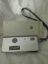 Minolta 16 PS 16mm Subminiature Camera. Box With Papers. Untested.