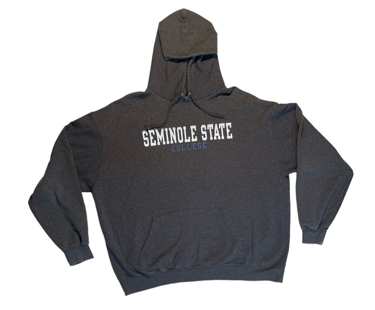 FSU Hoodie Florida State University Noles Grey Vintage Champion Sz 