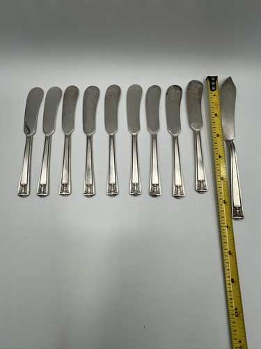 Holmes & Edwards Antique Silver Plate 1923 Century 63 Pcs Flatware W/ Wooden Box - Picture 21 of 24