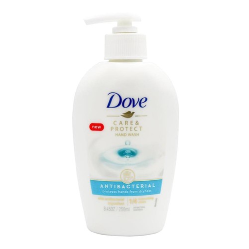 12x Dove 250ml Care & Protect Home/Office Antibacterial Liquid Hand Wash Soap - Picture 2 of 4