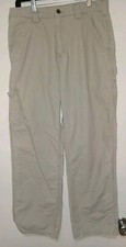 Carhartt B151 TAN Canvas Work Dungaree Pants Baggy Loose Fit Men's Cargo READ