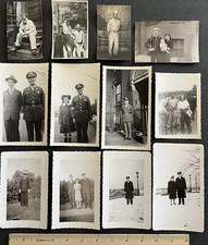 Vintage Men In Uniform Family Life WWII Soldiers Sailors Navy Army 12 Photo Lot
