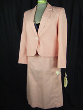 NWT THE VILLAGERS Vtg 70s Red White Stripes Jacket  Skirt-Bust 36/Waist 30