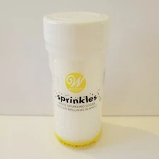 Wilton Sprinkles White Sparkling Sugar Decorating Cookies Cupcakes Cakes NEW 