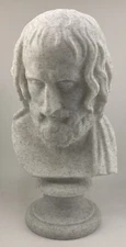 GREEK SCULPTURE EURIPIDES 8.6 INCH/225 MM, MUSEUM REPRODUCTION