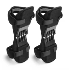 2 Pack Joint Support Brace Knee Pads Booster Lift Squat Sport Power Spring Force
