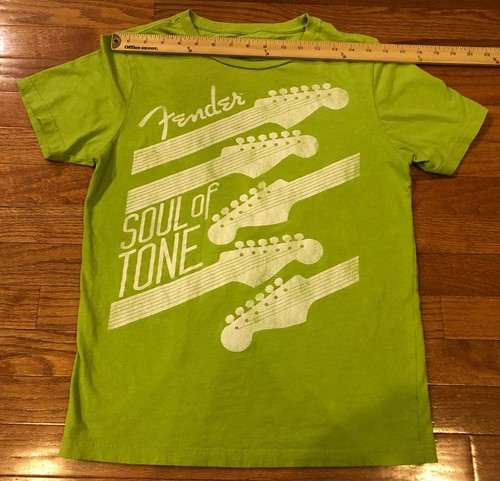 Camiseta Guitarra Fender Stratocaster Aeropostale Soul Of Tone Gráfico Talla Pequeña