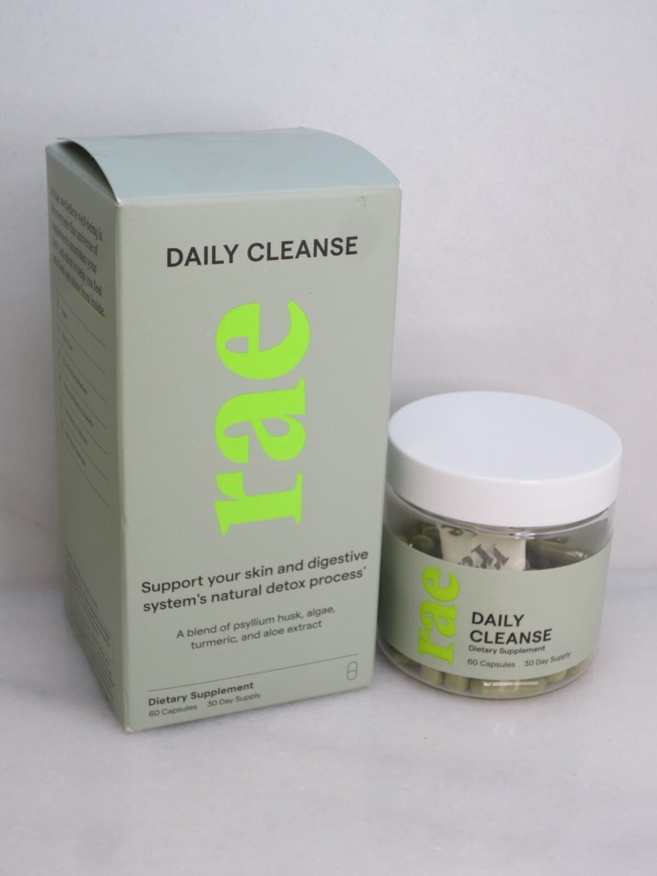 RAE DAILY CLEANSE DIGESTIVE SYSTEM'S NATURAL DETOX PROCESS BOXED LOT OF