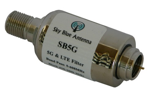 SB5G 5G & LTE Filter Removes Interference on Antenna Signal, Blocks 610-1000 MHz - Picture 3 of 4