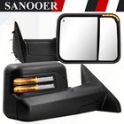 SANOOER Power Heated Tow Mirrors Led Signal For 09-18 Dodge Ram 1500 2500 3500
