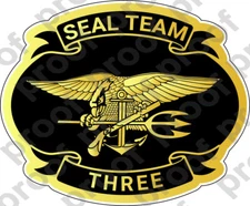 STICKER USN UNIT SEAL TEAM 3