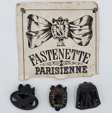 Original Antique Paris French Shoe Fashion buckle clip on elegant fastner set