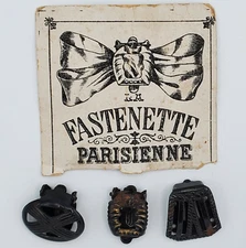 Original Antique Paris French Shoe Fashion buckle clip on elegant fastner set