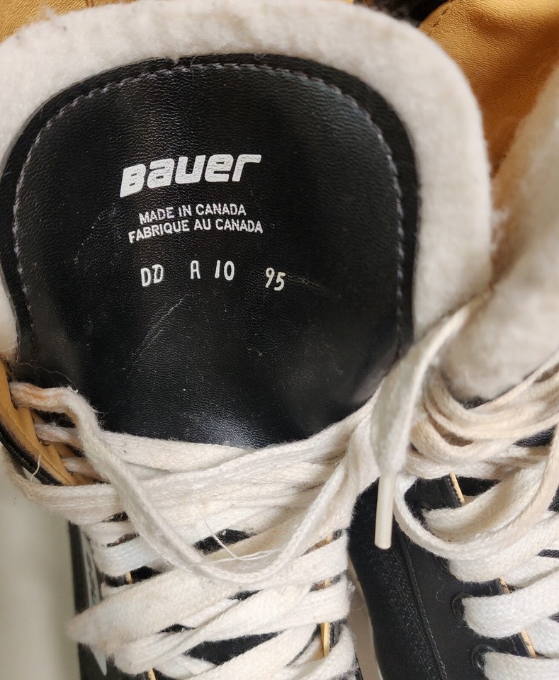 Men's Bauer Charger Black Ice Hockey Skates Size 10 D eBay