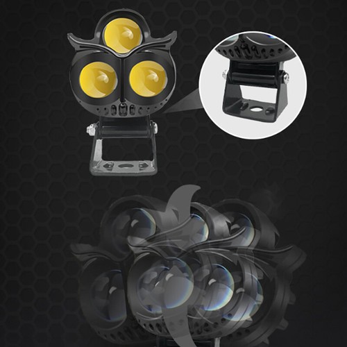 Owl Motorcycle Headlight Spotlights Motorcycle Driving Light Headlight Motorbike - Picture 9 of 12