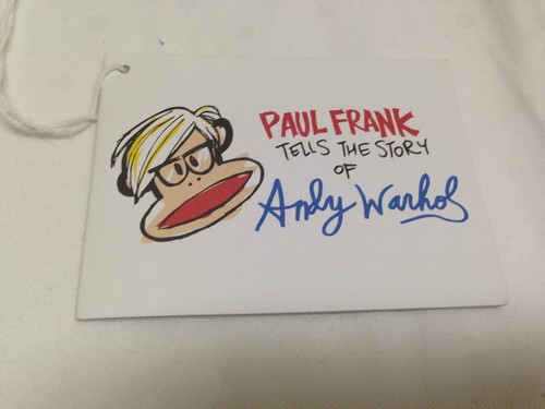New Rare Hard to Find Paul Frank Andy Warhol Kids tee Sz 4T - Picture 6 of 9
