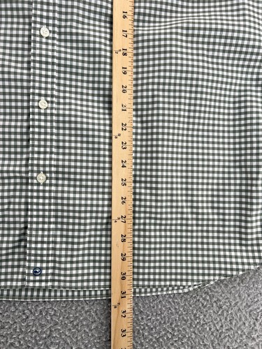 VINEYARD VINES Shirt Mens 2XL On The Go Performance OTG Gingham Plaid Blue L/S - Picture 10 of 16