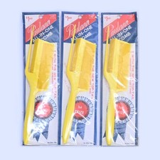 3 Vintage Tip Top Unbreakable Rat Tail Hair Comb New Paulann All In One Top Tail