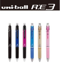 Uni Ball RE 3 Color Erasable Ballpoint Pen 0.5mm URE3-500-05 6 Type