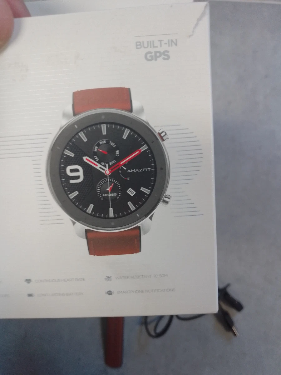 Amazfit GTR 47 MM Sport Smart Watch Aluminium Alloy Braun GPS Step Counter
