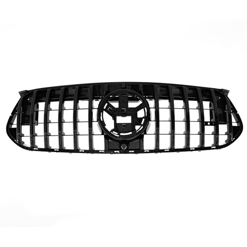For Mercedes Benz W167 Sport 2024-up GT R Front Bumper Grille Grill Bright Black - Picture 9 of 13
