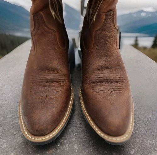 Stivali in pelle da uomo Ariat Heritage stile punta R misura 8,5D - Foto 5 di 7