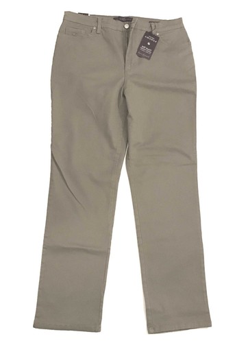 Women's Gloria Vanderbilt Amanda Jeans Tapered Leg Classic Rise Tan Size 14 New - Picture 2 of 10