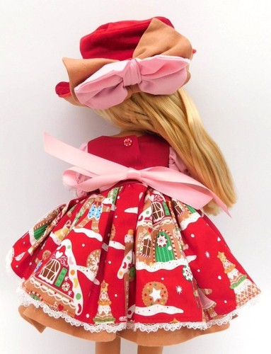 Gingerbread Holiday Dress Made for Ruby Red Fashion Friends DOLL NOT INCLUDED - Picture 6 of 8