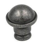 P2246-BNV Black Nickel Vibed 1" Smooth Dome Cabinet Knobs Pulls Hickory Savoy
