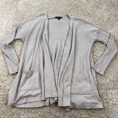 large womens cardigan waffle knit 