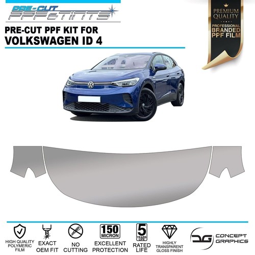 Bonnet & Wings Stone Chip Guard PPF Paint Protection film for Volkswagen ID4 VW - Picture 1 of 2
