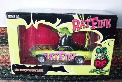 FIGURINA MATCO TOOLS ED ROTH RAT FINK 1969 FORD MUSTANG AUTO PRESSOFUSA "BANCA" SIGILLATA - Foto 4 di 6