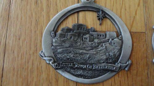 5 Vintage Pewter Christmas Ornaments - Northern Products - Picture 2 of 7