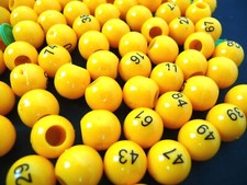 Spare Parts - Kids Classics BINGO NUMBERED BALLS (No 1 to 45) - 0.5" / 12.8mm
