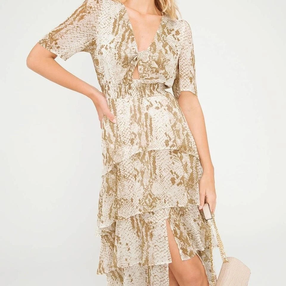 Sheike snake shop print dress