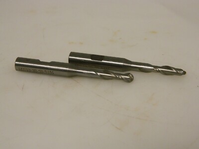 Interstate Ball End Mill 1/4'' Diam 1-1/4'' Length of Cut 4 FL HSS Qty 2 01892165