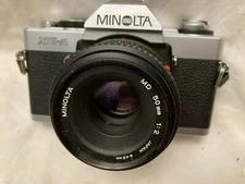Minolta XG-A with MD 50mm , Vintage Neck Strap 1:2 JAPAN 49 MM TESTED