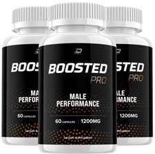 Boosted Pro Pills For Men Boostedpro Official Ed T-level Support 3 Pack