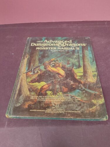 Official Advanced Dungeons & Dragons Monster Manual II 1987 Gary Gygax TSR 2016
