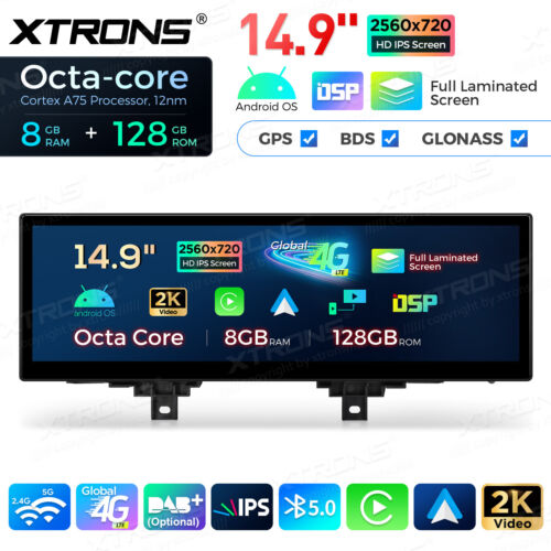 14,9" Android 14 Auto Screen Upgrade 4G 8+128 GPS Navi Für BMW F30 F31 F34 NBT - Bild 4 von 16
