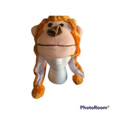 1 pc Plush Children's Monkey Hat with Ear Flaps -NEW-g51